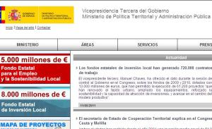 Ministerio de Política Territorial y Administración Pública: http://www.mpt.gob.es/index.html